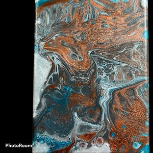 Handmade “Into the forge” acrylic painting.